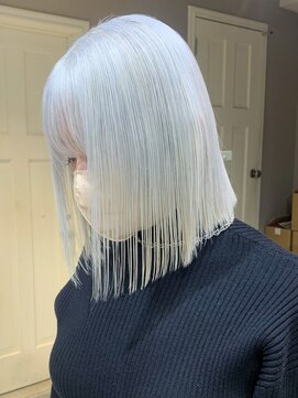 ベレーザ 渋谷(BELEZA) ba551_小顔補正立体カットニュアンスカラーホワイティグレージュ