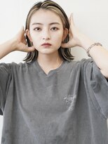 サンク 原宿 表参道(cinq)&nbsp;インナーカラー外ハネボブダブルカラーケアブリーチハイライト