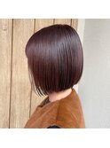 切りっぱなしボブスタイル♪