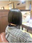 【前下がりきりっぱボブ】【オリーブグレー】【20代30代】