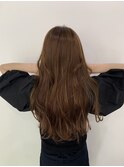 モカベージュレイヤーカット_セミウェットウェーブ_49