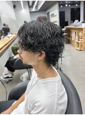 波巻きパーマ×ウルフ