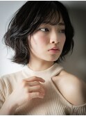 似合わせカットアッシュブラック外ハネボブ204t浦和20代30代40代