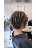 ミルクティーベージュダブルカラーインナーカラーケアブリーチ
