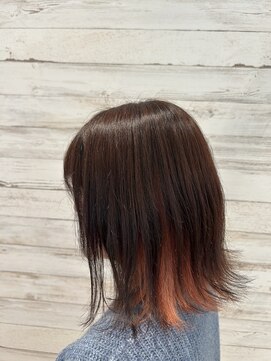 リック(Ric by KENJE) 【インナーカラーコーラルピンク】