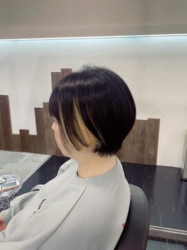 サウンドヘアデザイン(sound hair design) ショートスタイル×インナーカラー