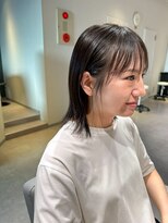 アム(amu)&nbsp;地毛風ストレート/地毛風縮毛矯正/くびれヘア/くびれミディアム