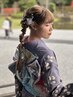 およばれ、列席向き、振袖、訪問着など着付のみ、変わり結び￥11000→￥9900