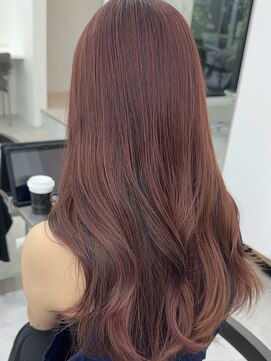 ビューブルー 亀戸錦糸町(VIEW BLUE) ◎美髪カールシアーカラーピンクブラウンロングセミディ