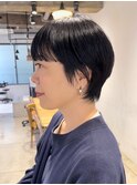 ぱっっと前髪ショート 大人かわいいショート