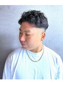 73パートリバースパーマスキンフェード