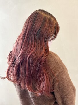 フィルドール 大分明野店(fild'or) ピンクブラウン×韓国風ロング