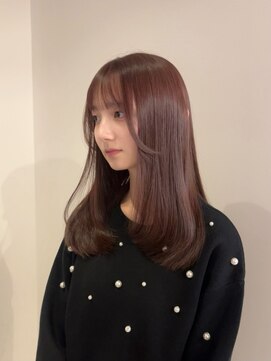 ベンジー 薬院大通店(benji) ピンクベージュ/レイヤーカット