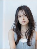 ロングレイヤー/20代30代大人かわいい/オリーブブラウン