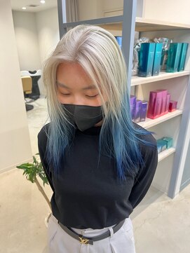 ロテ 名古屋 名駅店(Lote.) イメチェン/ホワイトブロンド/外ハネボブ/美髪/名駅