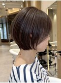 表参道ショートボブ酸性ストレートコンパクトショート40代