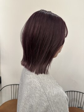 リリアーナ(LILIANA) 池袋 切りっぱなし つや髪 バイオレットピンク♪