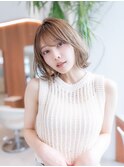20代30代切りっぱなしレイヤーボブ/髪質改善ストレート/外ハネ