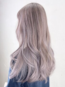 アルバム 銀座(ALBUM GINZA) ロング美髪韓国ヘアおくれ毛ブリーチ_ba353382