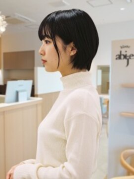 アビエブラン 若江岩田(abije blanc) 凛とした黒髪ボブ【若江岩田駅】