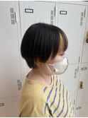 前髪インナーが可愛い個性派ショート