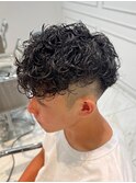 スペインカールで男らしさアップ