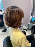 波ウェーブパーマ