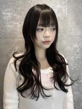 ピークアブー 原宿ハラカド(PEEK-A-BOO) 海外風レイヤーロングミディアムハッシュカット顔まわり