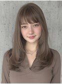 着物ヘア/大人ガーリー/ダークアッシュ/似合わせカット/表参道