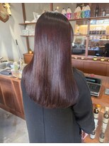 ウツギ(UTSUGI) ブリーチなしカラー☆ワインレッド
