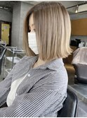 バレイヤージュ　ボブ