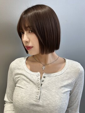 サンドイエナ 横浜店(sand yena) チョコレートカラーボブ