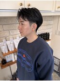 刈り上げセンターパート/テクノカット/ミディアム 髪型