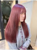 ◯【ブリーチ1回】くすみピンク