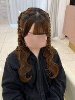 アリエス 大宮駅西口店(Aries)&nbsp;リボン編みたらしハーフツイン