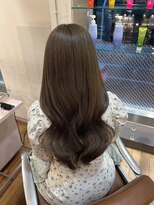 アクシス 栄店(`AXIS)&nbsp;森崎ミルクティーブロンド/ダークブルー/デジタルパーマ/栄