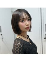 ザ シェノン ウメダ(THE CHAINON UMEDA)&nbsp;ダークパープル/ナチュラルショート/夏のヘアアレンジ/大阪梅田