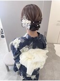 浴衣着付け+アップスタイル