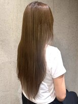 アンド アノン(and anon)&nbsp;オリーブベージュ 髪質改善 ロング ハイトーン ストレート