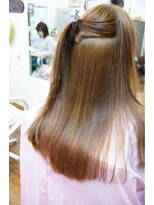 チチカカ(chichikaka)&nbsp;営業ビフォーアフター、黒染めリカバリー、プラチナベージュ