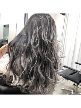 アディション 渋谷(ADITION) 【ADITION渋谷】バレイヤージュ外国人風グレーカラー