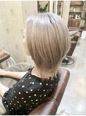 オフホワイト♯ハイライト♯インナー♯ブリーチ♯ショート