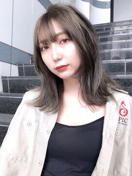 アイティー バイ アルバム 浦和店(IT by ALBUM) ラフウェーブ_ピンクベージュボブルフクールショート_67803