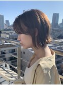 【Lond fleur 石畑結華】切りっぱなしアゴしたボブ