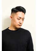 七三オールバックかき上げヘアコンマヘア１８１