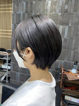 ラテ 渋谷(LATTE) トレンドヘア/耳掛けショートボブ/ショートヘア ラテ渋谷