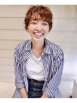 モアナバイヘッドライト 曽根店(Moana by HEADLIGHT) Moana#マッシュ#パーマ#ピンクブラウン#ショート