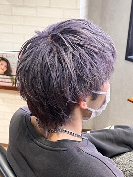 ビス フルール 日暮里店(Vis fleur) ツーブロックマッシュ／シルバーアッシュ[日暮里/日暮里駅]