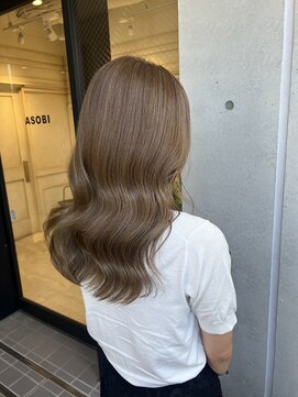 アソビセカンド 原宿(ASOBI 2nd) 透け感たっぷりベージュカラー　20代/30代