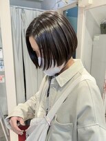 テトラ バイ ネオリーブ 横浜西口店(tetra by neolive)&nbsp;切りっぱなしボブ×顔まわりレイヤー